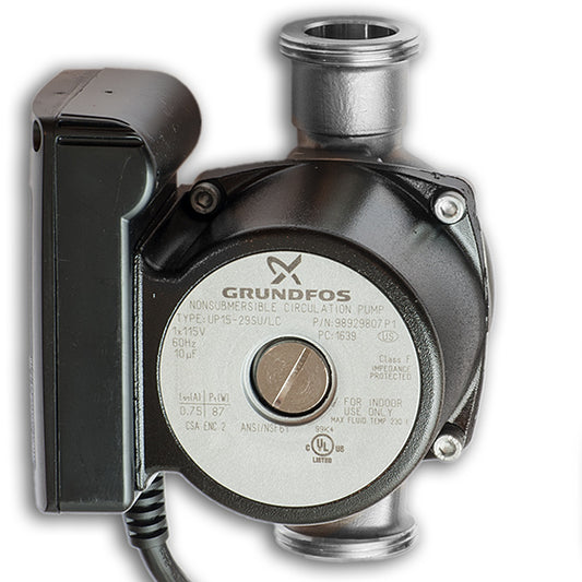 Grundfos UP15-29SU/LC Stainless Circulator Pump, Line Cord